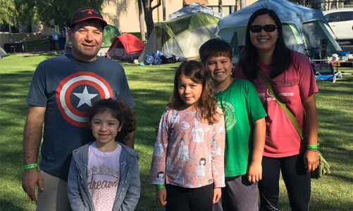 Club hosts happy family campers