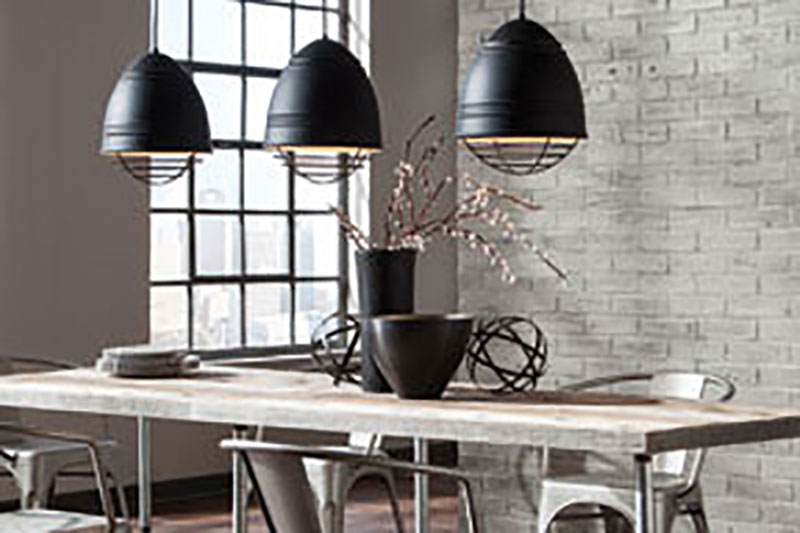 Black finishes for light fixtures