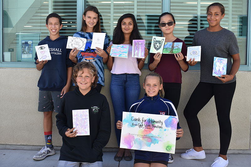 Cards for Humanity: Students take action