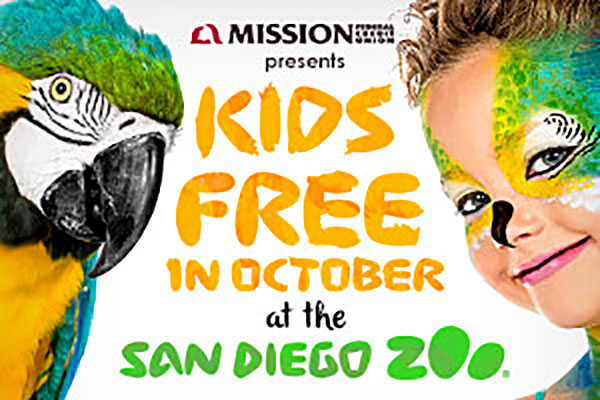 October: Kids free at Zoo and Safari Park
