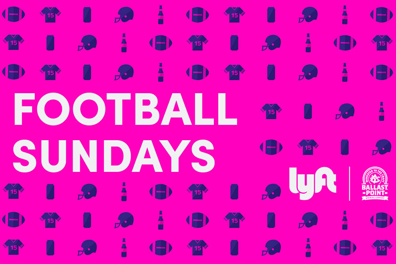 Lyft and Ballast Point join for Football Sundays