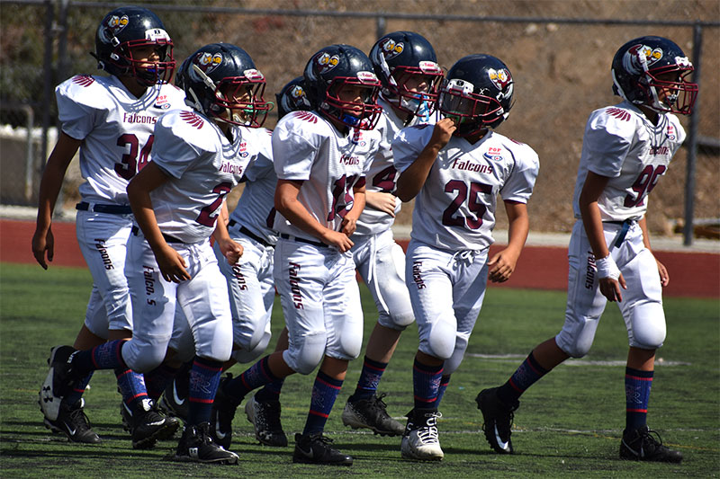 Falcons Pop Warner football results