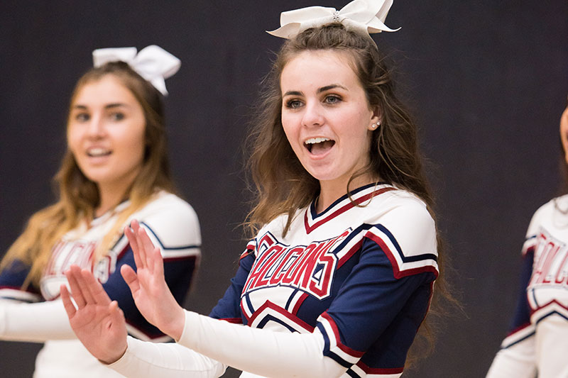 SRHS cheerleaders keep spirit alive