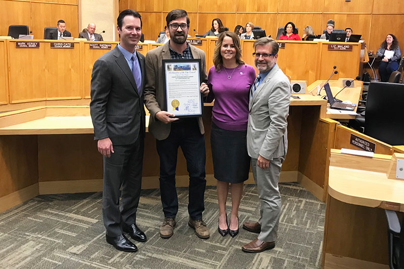 Library recognized by City Council