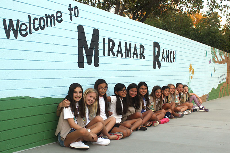 Girl Scouts’ mural awaits students