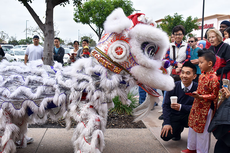 Family celebrates Chinese New Year
