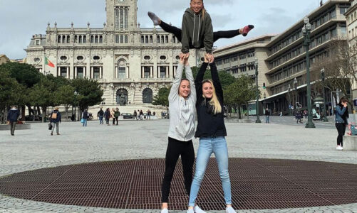 Local acro trio competes in Portugal