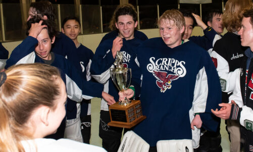 Falcons hockey team: undefeated champions