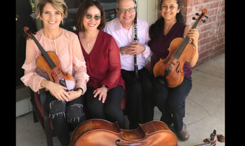 Quartet Luminoso performs at the library