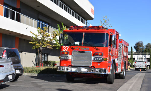 Report of fire at offices brings quick response