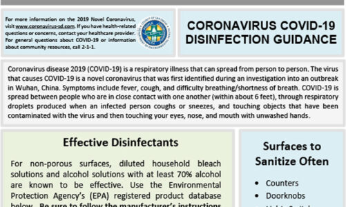 County issues disinfection and cleaning guidance