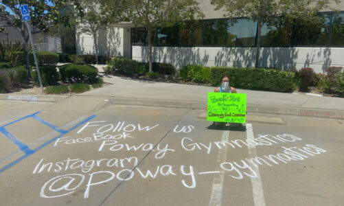 Poway Gymnastics holds food drive