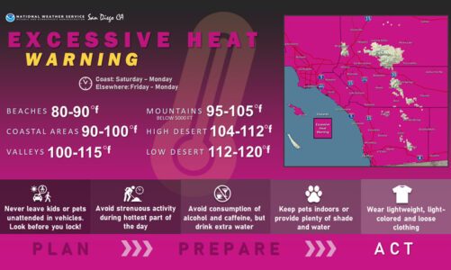 Excessive Heat Warning issued