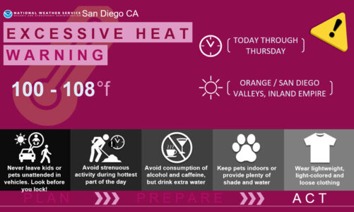 New Excessive Heat Warning issued