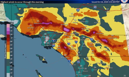 Wind advisory is in effect