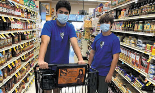 Youths help the  homeless