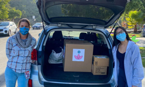 Group collects essential items for students