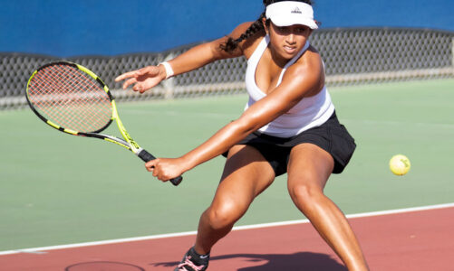 Tennis team wins first round matches