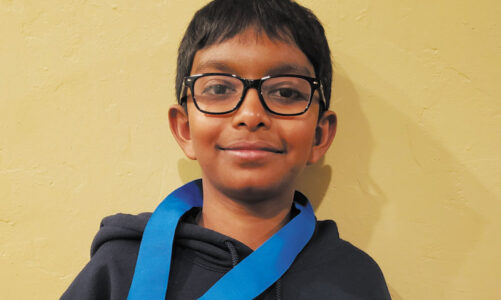 Student honored for high test performance