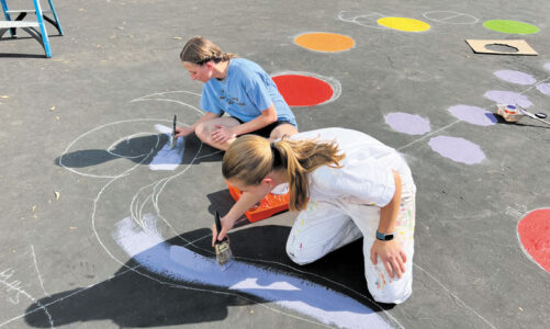 Girl Scouts create sensory path