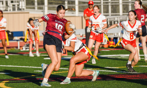 Flag football team record is now 8-8