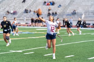 Flag football team advances in playoffs