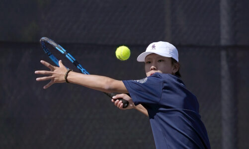 Tennis team advances before falling to Carlsbad