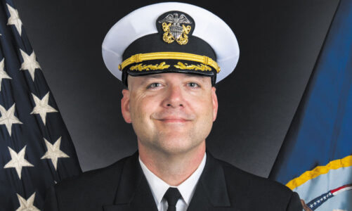 Local resident commands Navy carrier