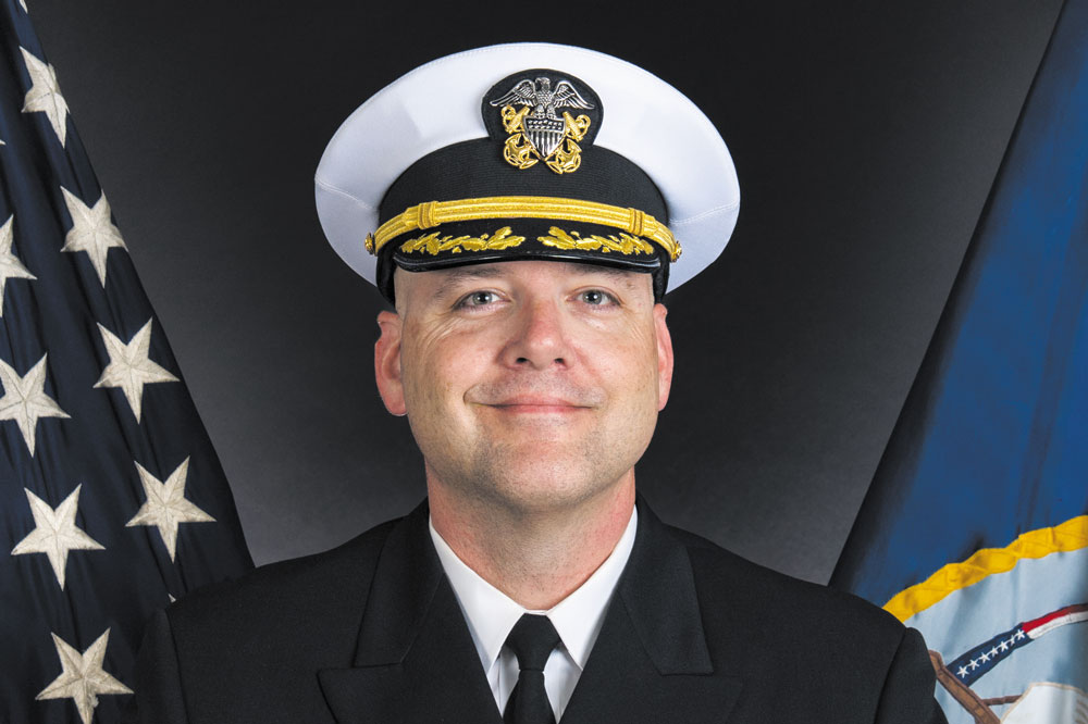 Local resident commands navy carrier