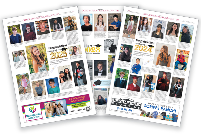 Publish a graduation or promotion message