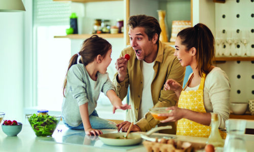 Balance your plate with produce, protein and whole grains