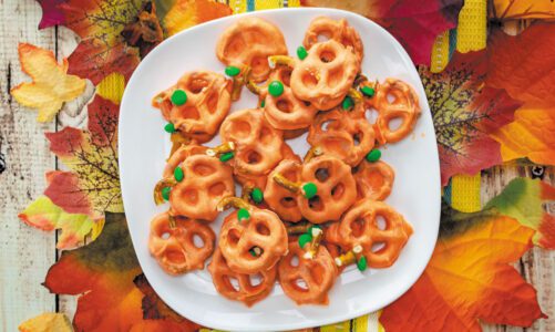 Chocolate Covered Pumpkin Pretzels